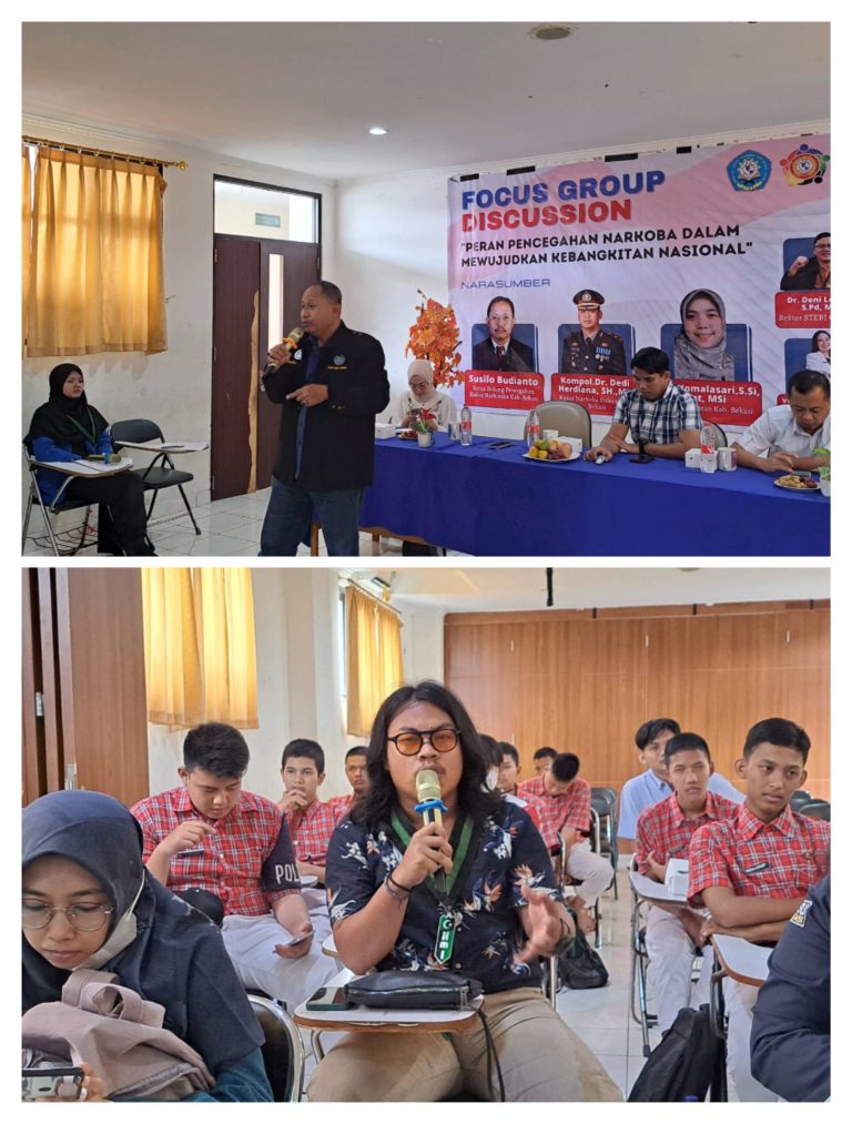 Peringati Harkitnas, BNK Kabupaten Bekasi Giat Seminar Bahaya Narkoba di Kampus STEBI Global Mulia