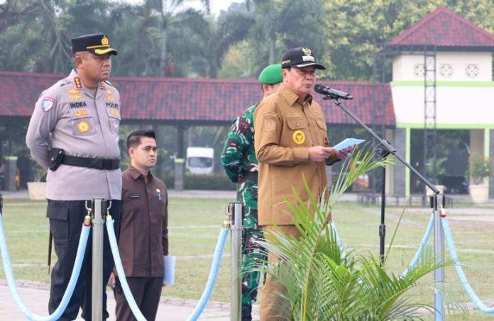 bupati pimpin aple siaga bencana_koranpelita.co