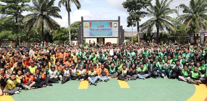 ojol dan polda banten_koranpelita.co