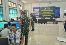 Kodim 0510/Tigaraksa Tes Psikologi 25 Kadet di SMKN 12 Tangerang