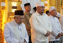 Dedy Yon Dampingi Wakil Presiden RI ke-13 Hadiri Majlis Dzikir Maulidurrosul dan Haul Akbar Tegal Raya