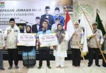 Wabub Tangerang Lepas 382 Calon Jamaah Haji Kloter 15 JKB