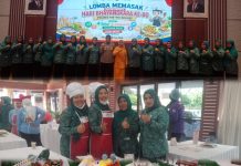 TP PKK Kecamatan Cikarang Barat Ikuti Lomba Memasak Menu Bergizi Hari Bhayangkara ke-80 di Polres Metro Bekasi