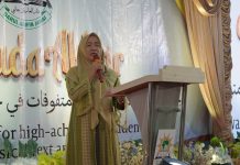 Hj Hesti Haris Hadiri Wisuda Akbar Ponpes Darul Arifin ke-5