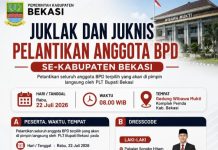 Anggota BPD se-Kabupaten Bekasi Dilantik 22 Juli, Ini Aturan dan Pesannya