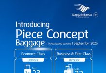 Garuda Indonesia Terapkan Piece Concept Bagasi Tercatat 64 Kg Mulai 1 September 2026
