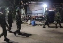 Koramil 11/Pasar Kemis Gelar Patroli Jalan Kaki , Jaga Keamanan Wilayah