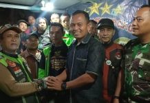 Kodim 0510/Ttrs Peduli Ojol, Resmikan Basecamp Ojol C-Pot di Bojong Nangka