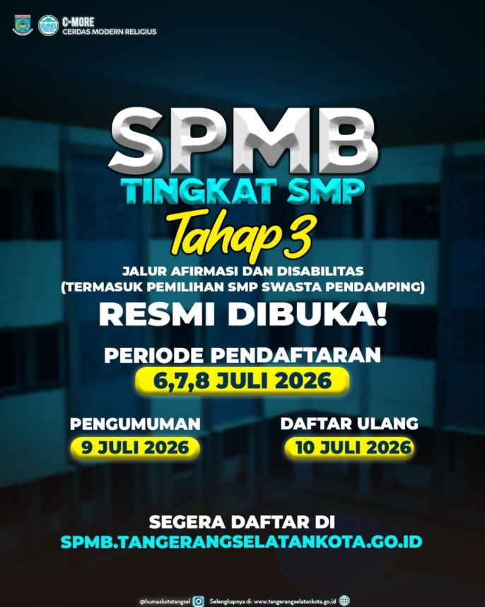 spmb tangsel tahap III_koranpelita.co