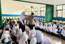 Rangkaian HUT Polwan ke-78, Polwan Polresta Tangerang Sambangi SMP 3 Tigaraksa