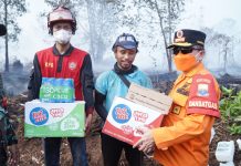 Londerang Kembali Terbakar, Al Haris Turun Langsung Uji Zat Pemadam Api Gambut