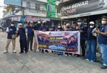 NasDem Gelar Aksi Sosial, Bagikan Masker dan Susu UHT Gratis kepada Masyarakat