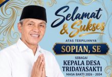 Menang Pilkades Tridayasakti, Sopian SE: Ini Berkat Keluarga dan Tim Sahabat Sopian