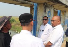Menteri PU Tinjau Irigasi Sawah Pebayuran