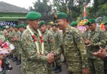 Tradisi Korps Pelepasan Warga Kodim 0510/Tigaraksa, Letkol Inf Yudho Setyono, S.H. Dilepas Penuh Kehangatan