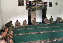 Kodim 0510/Tigaraksa Gelar Doa Bersama dalam Rangka HUT ke-28 Korem 052/Wijayakrama