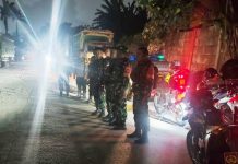 Antisipasi Daerah Rawan Begal, Koramil 05/Balaraja dan Polsek Balaraja Gelar Patroli Malam