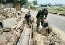 Satgas TMMD ke-130 Kodim 0510/Tigaraksa Laksanakan Penggalian Parit