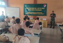 TMMD ke-130 Kodim 0510/Trs Gelar Penyuluhan Wawasan Kebangsaan di SMKN 11 Kabupaten Tangerang